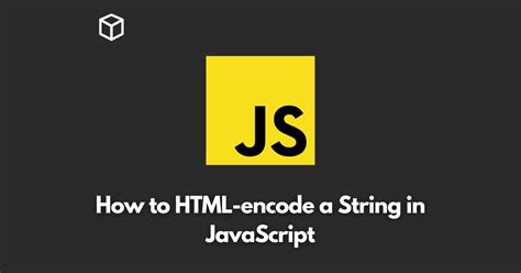 Js String Html Encode