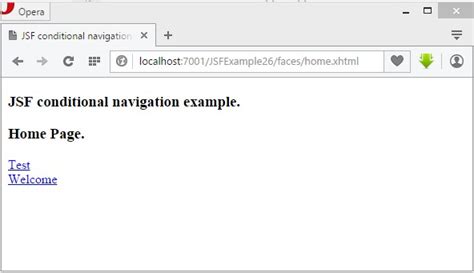 Jsf Navigation Rule Example