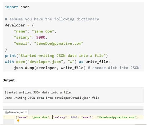 json dump dictionary python