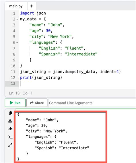 json nested dictionary python