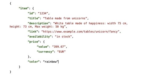 json product data example
