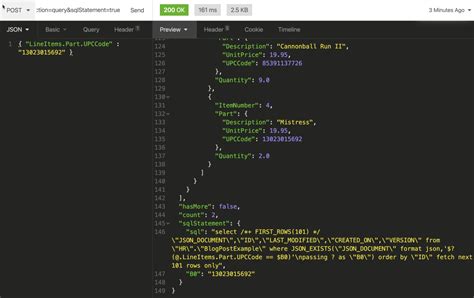json query parameters example