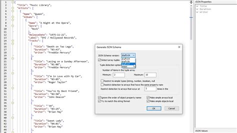 json schema example generator