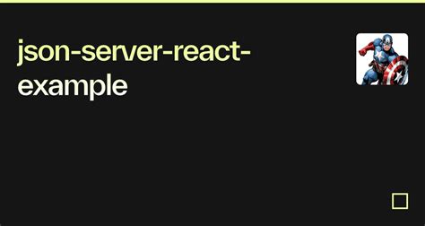 json server example react