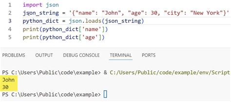 Json String Example Python