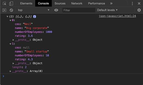 json variable example