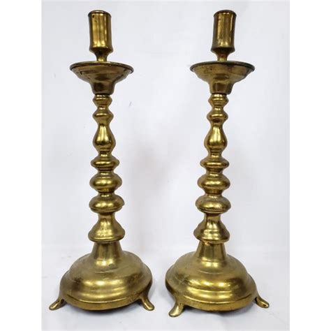 Judaica Brass Candlesticks