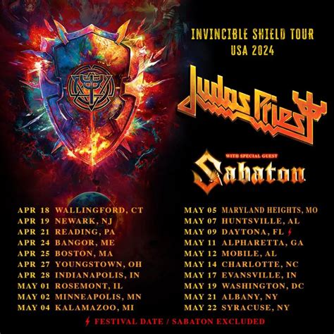 judas priest 2024 tour setlist