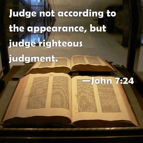 judge not according to appearance kjv