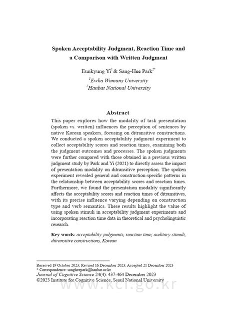 judgment and reaction time