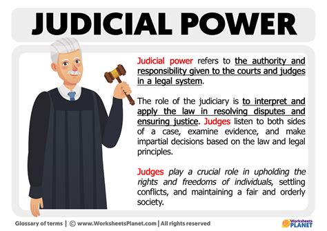 judicial power definition government