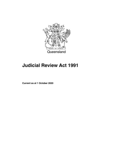 judicial review act qld