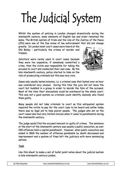 Judicial System Printables For Children