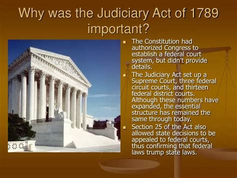 judiciary act of 1789 significance