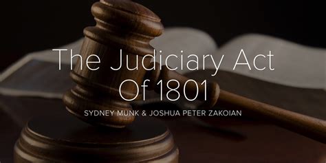 judiciary act of 1801 simplified
