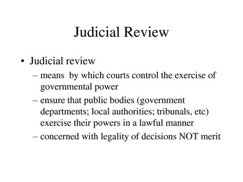 judiciary case review