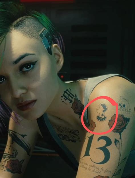 judy cyberpunk tattoos