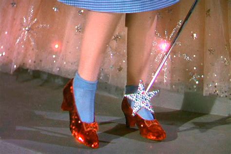 judy garland as dorothy gale silver slippers