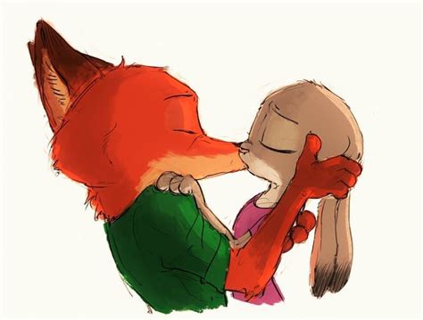 judy hopps and nick wilde kiss