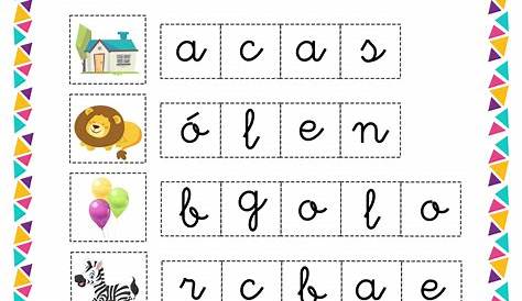 ordenar letras para formar palabras (1) – Imagenes Educativas