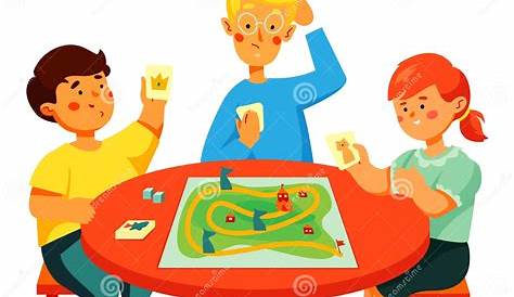 Familia Jugndo Juegos De Mesa Animado : A Que Puedo Jugar Estando De