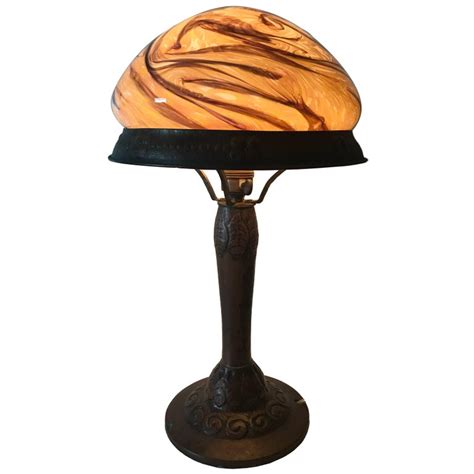 Jugend Table Lamp Copper