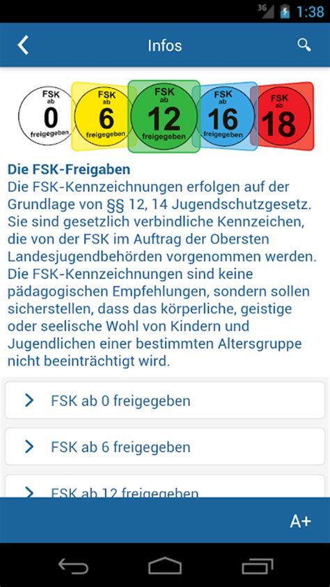 FSK Jugendschutz Filme Trailer Android Apps on Google Play