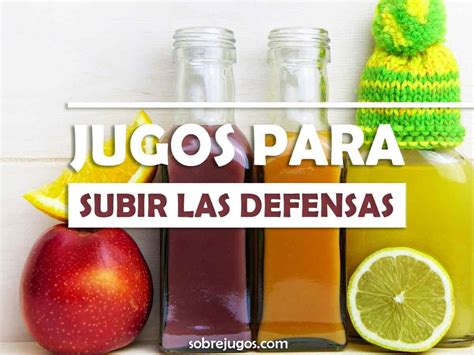 jugos para aumentar las defensas