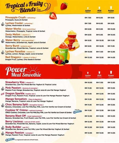 juice works menu malaysia