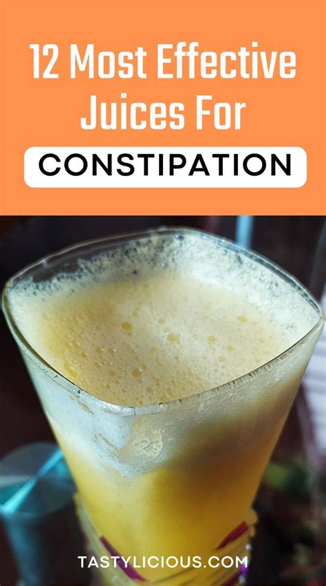 Juices For Constipation