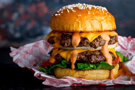 Juicy Burger With Cheese