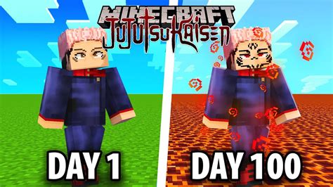 jujutsu kaisen minecraft 100 days