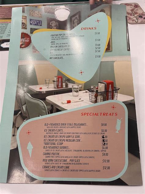 jukebox diner menu