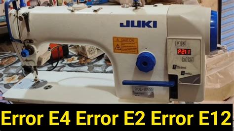 Juki Sewing Machine Error Codes