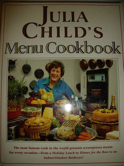julia child menu cookbook