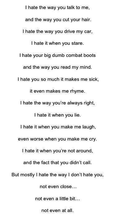 julia stiles 10 things i hate about you poem