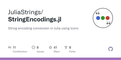 Julia String Encoding