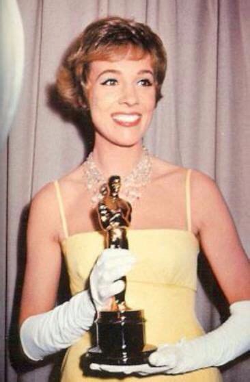 Julie Andrews with Oscar