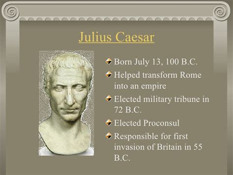 julius caesar biography summary