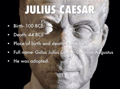 julius caesar birth death dates