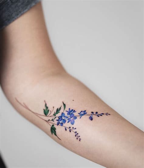 Cool July Birth Flower Tattoo Designs References