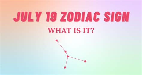 july 19 zodiac sign personality