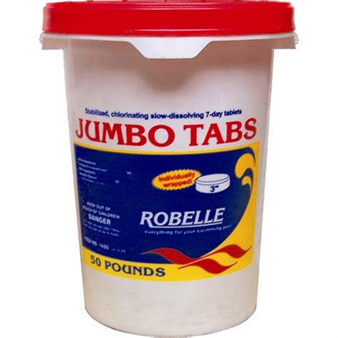 Leslie's 50 lb. 3 in. Jumbo Tabs Chlorine Bucket Leslie's Pool Supplies