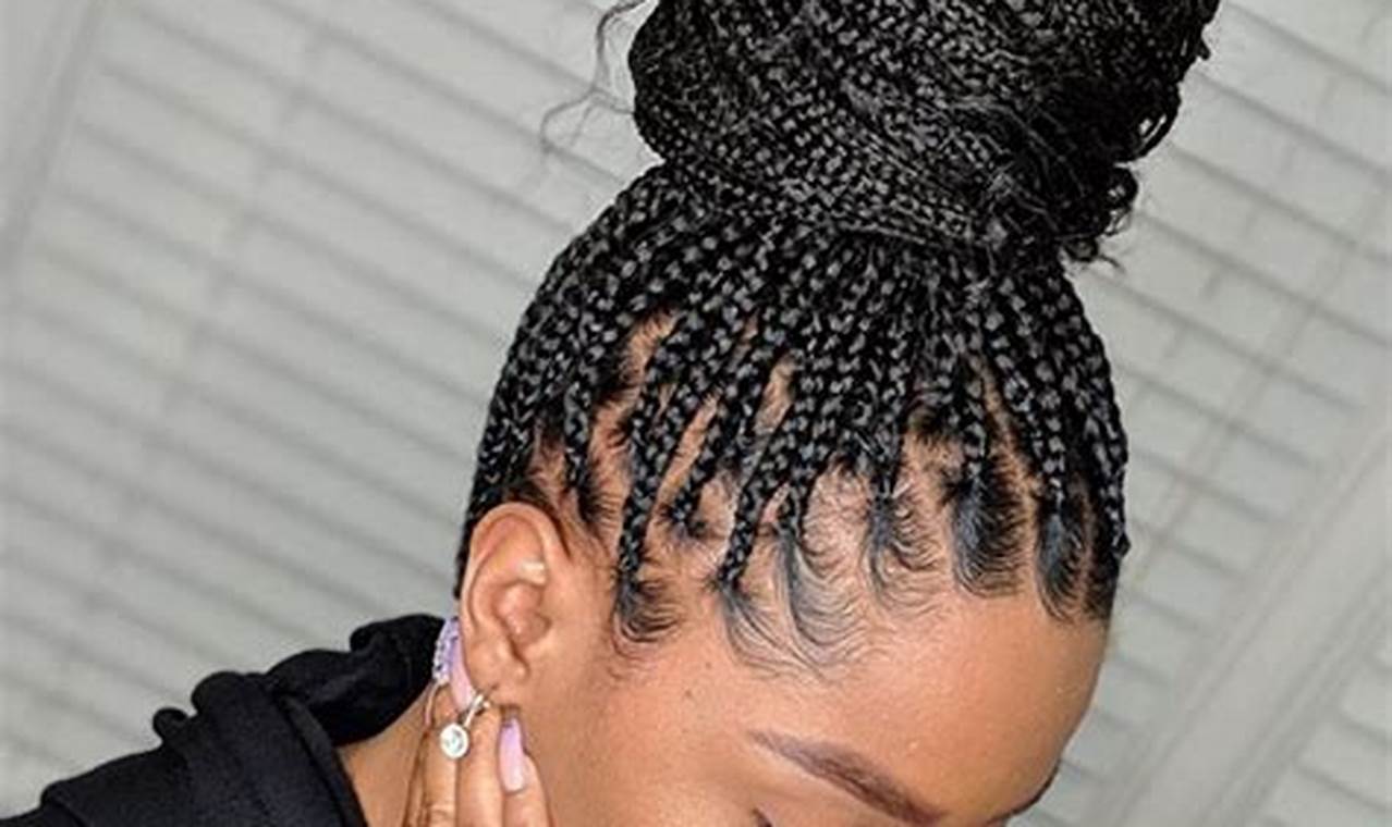 Unravel the Secrets of Jumbo Knotless Braids in a Bun: A Style Revolution