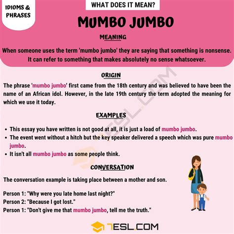 Jumbo Jumbo Meaning