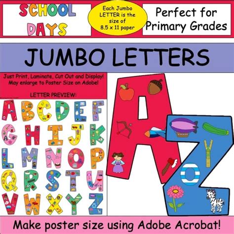 Jumbo Poster Letters