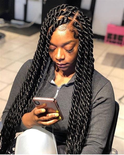 jumbo twists with braiding hair