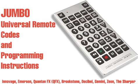 Innovage Jumbo Universal Remote review TechRadar