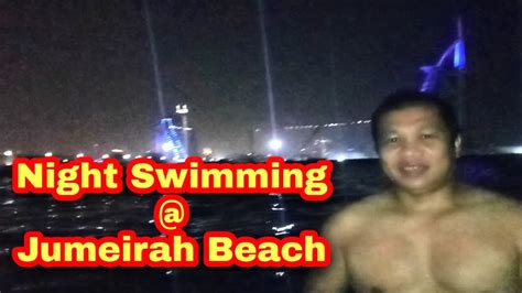 jumeirah 2 beach night swimming