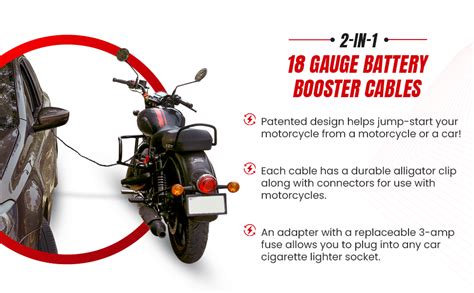 Jump Start Motorcycle Cables